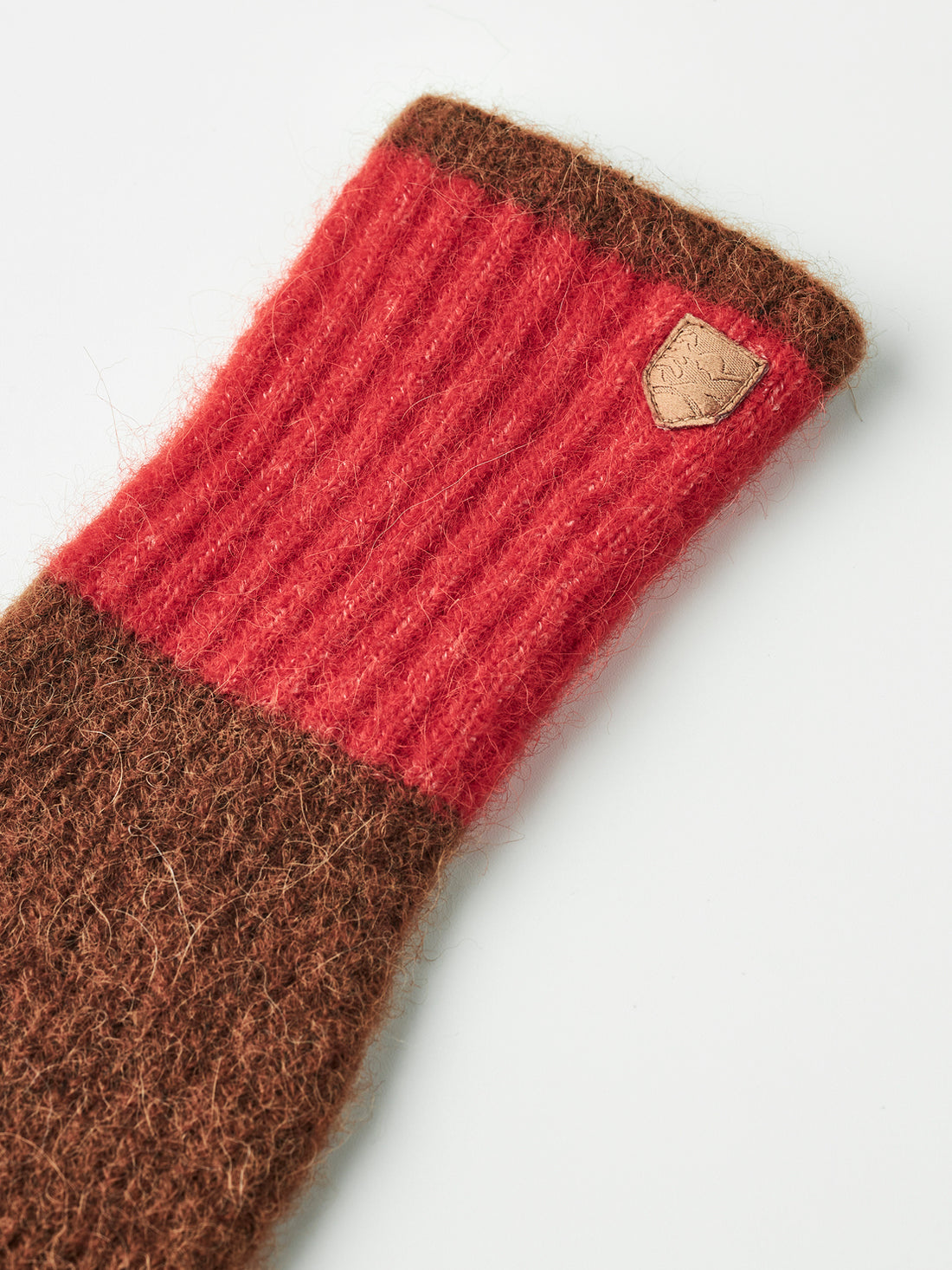 Moritz gloves camel/light red