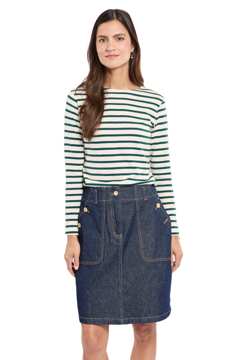 Armor Lux denim skirt