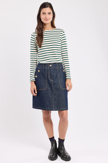 Armor Lux denim skirt