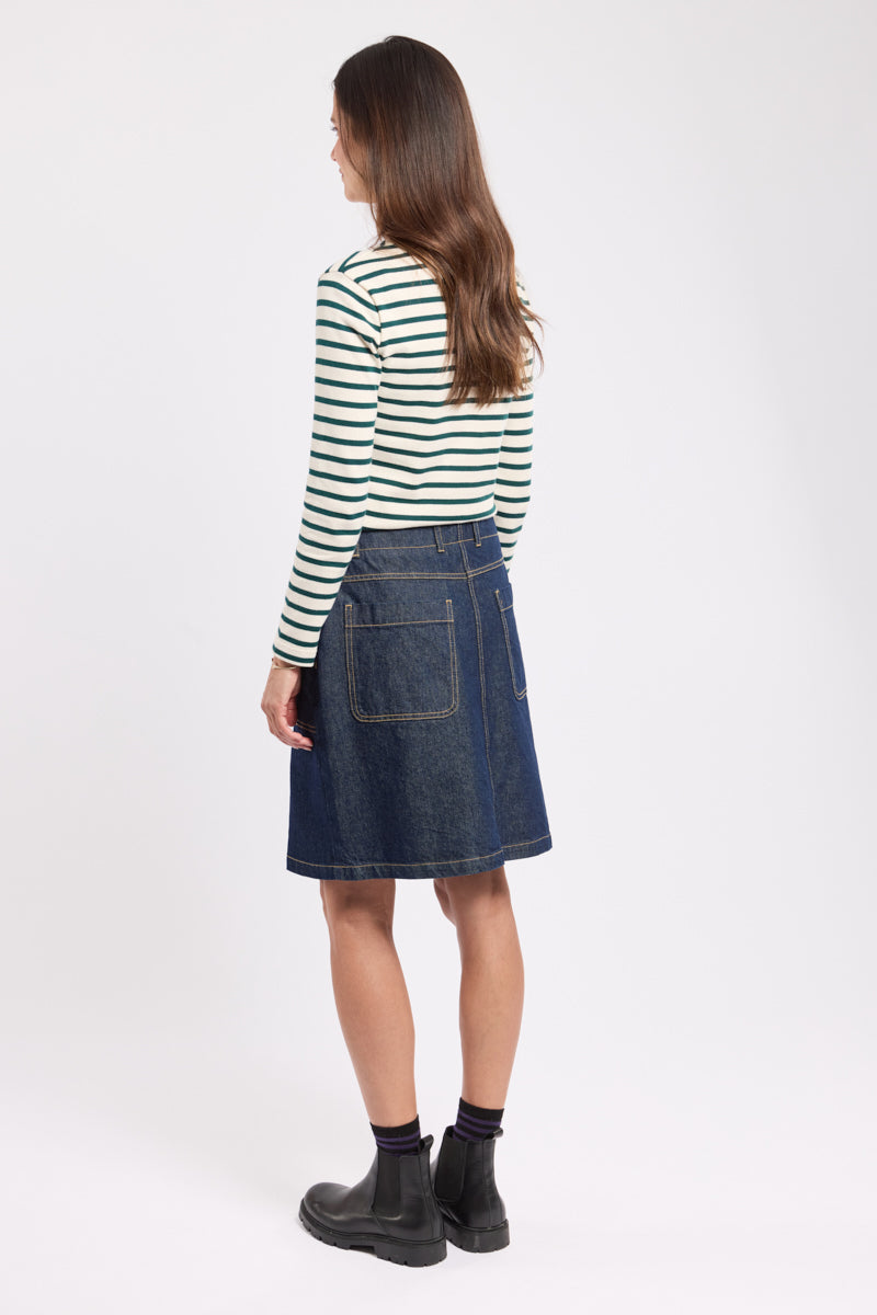 Armor Lux denim skirt