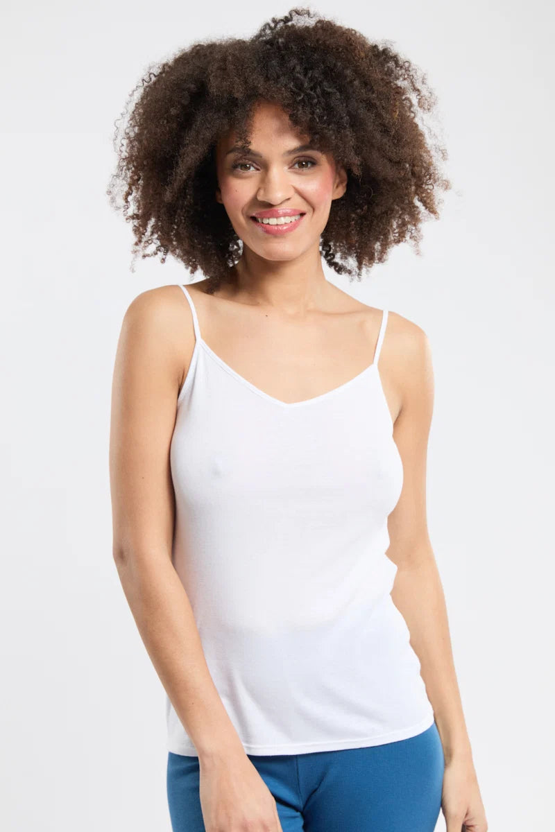 Cotton camisole blanc