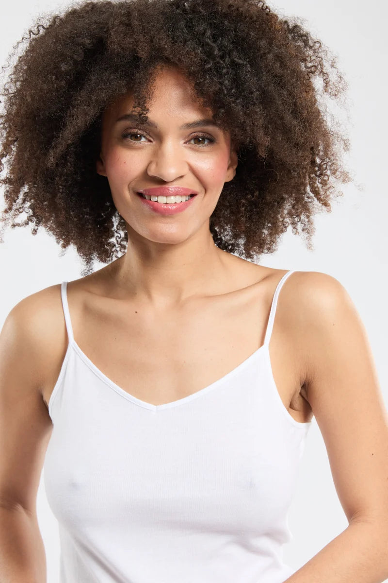 Cotton camisole blanc