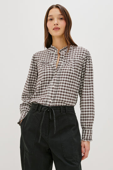 Alanna shirt chocolate chip