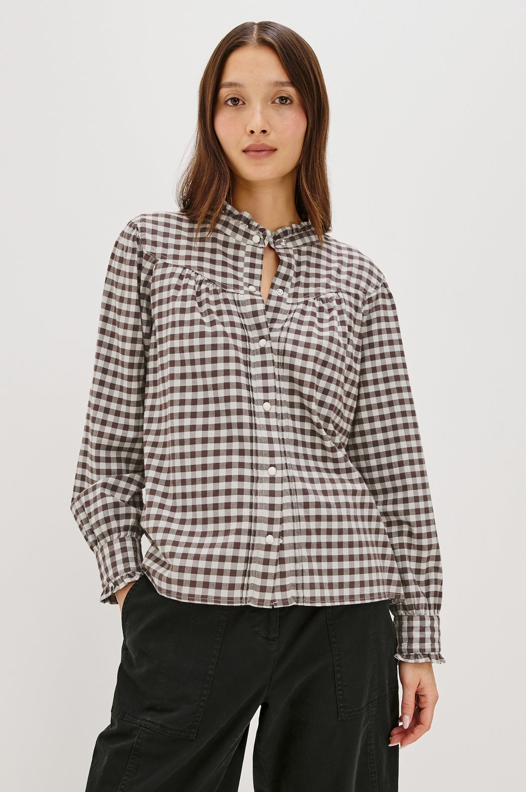 Alanna shirt chocolate chip