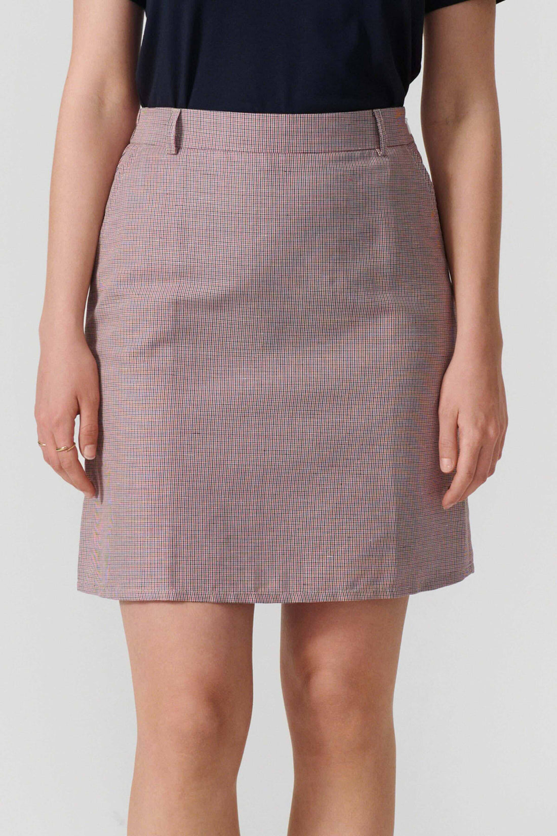 Annika skirt black/red/white check