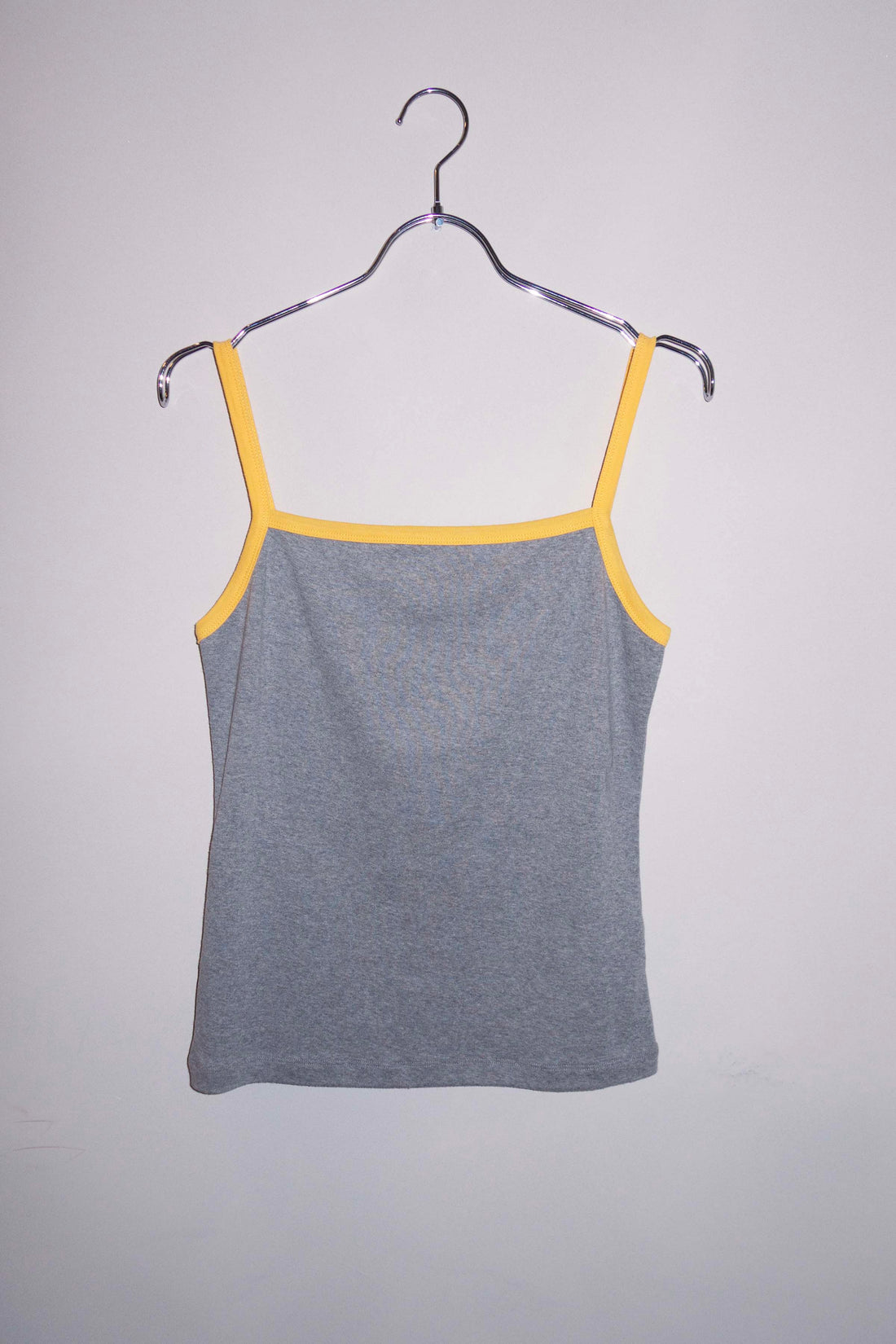 Aya top grey melange/warm yellow