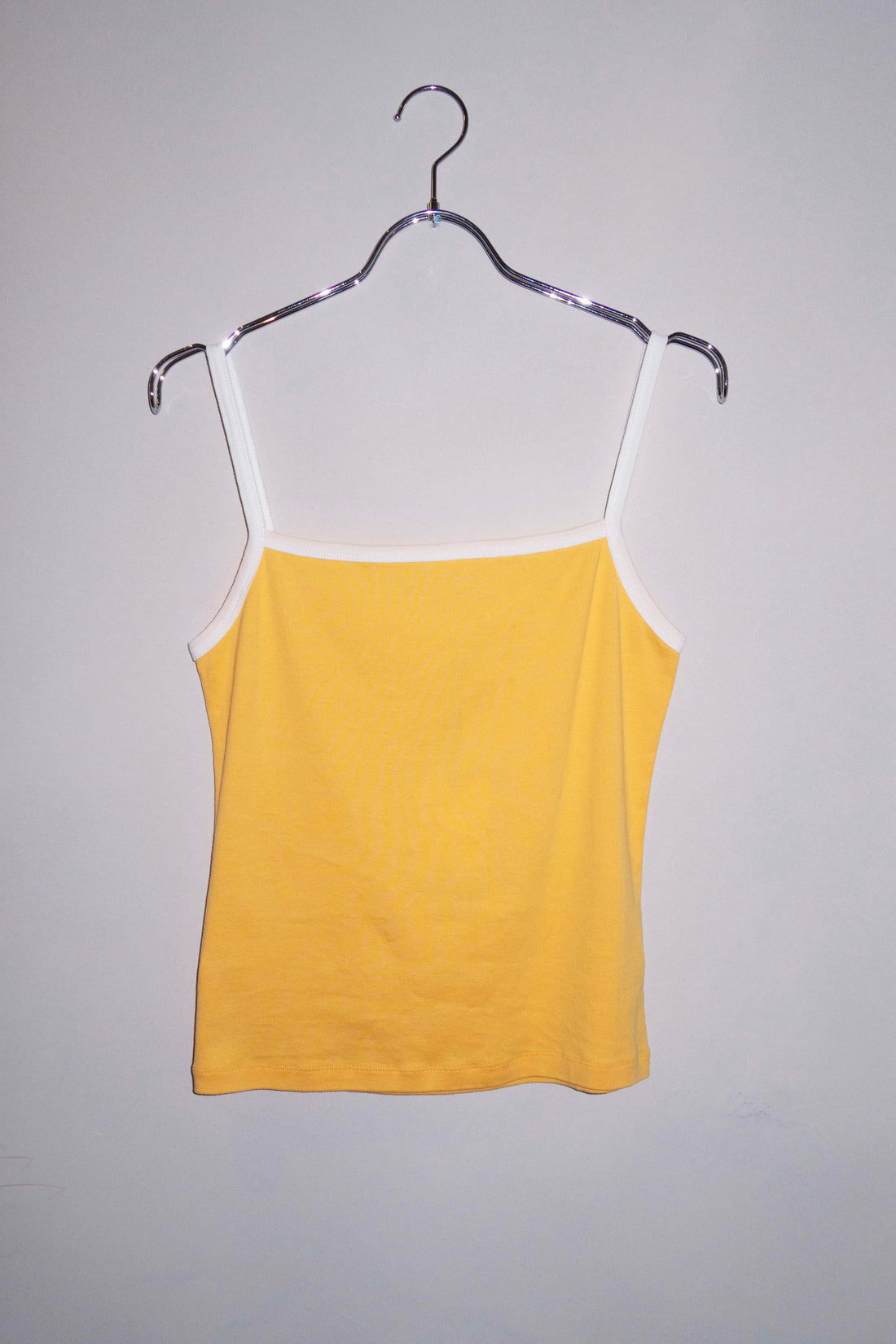 Aya top warm yellow/off-white