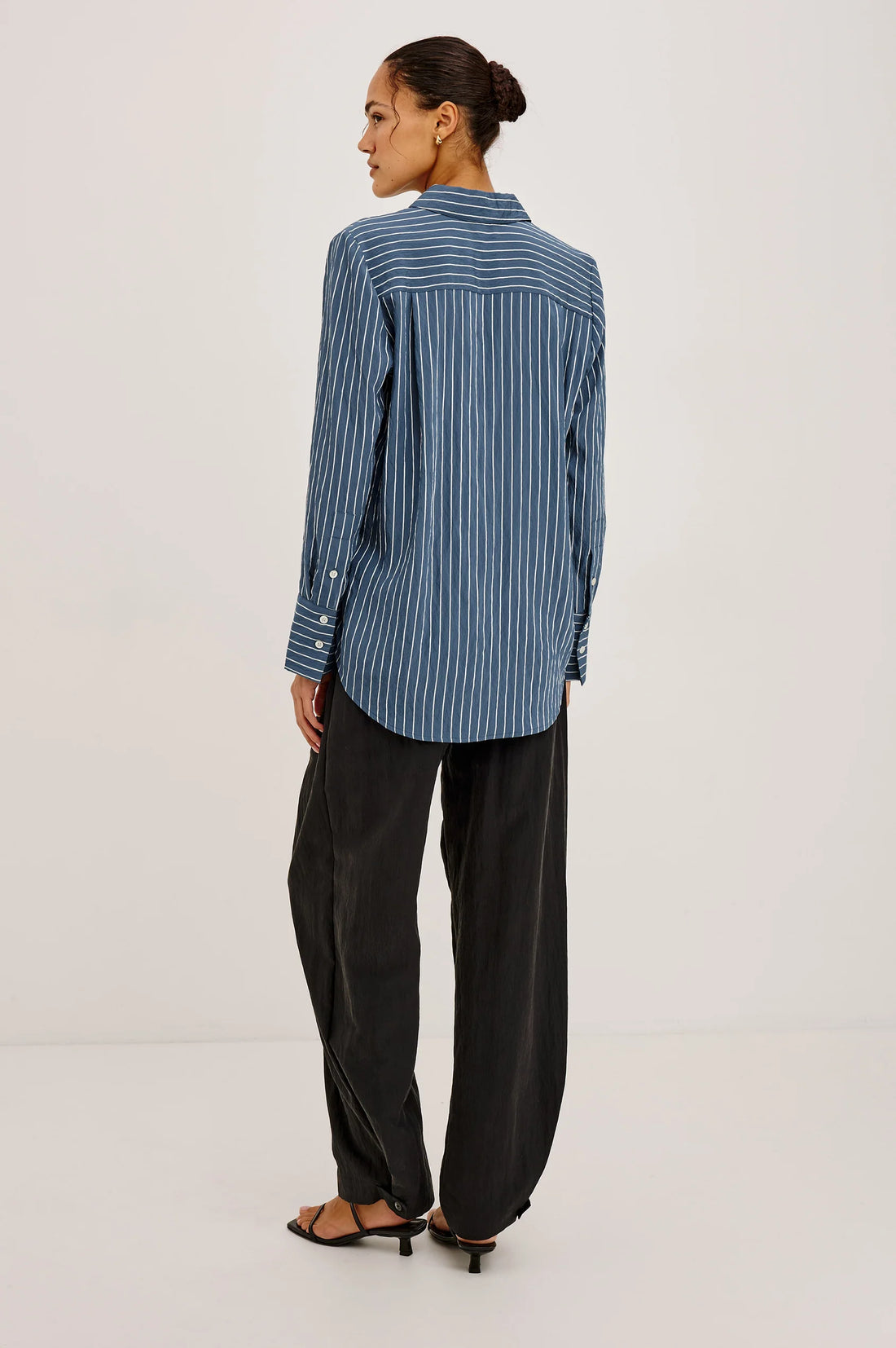 Beck shirt washed indigo stripe