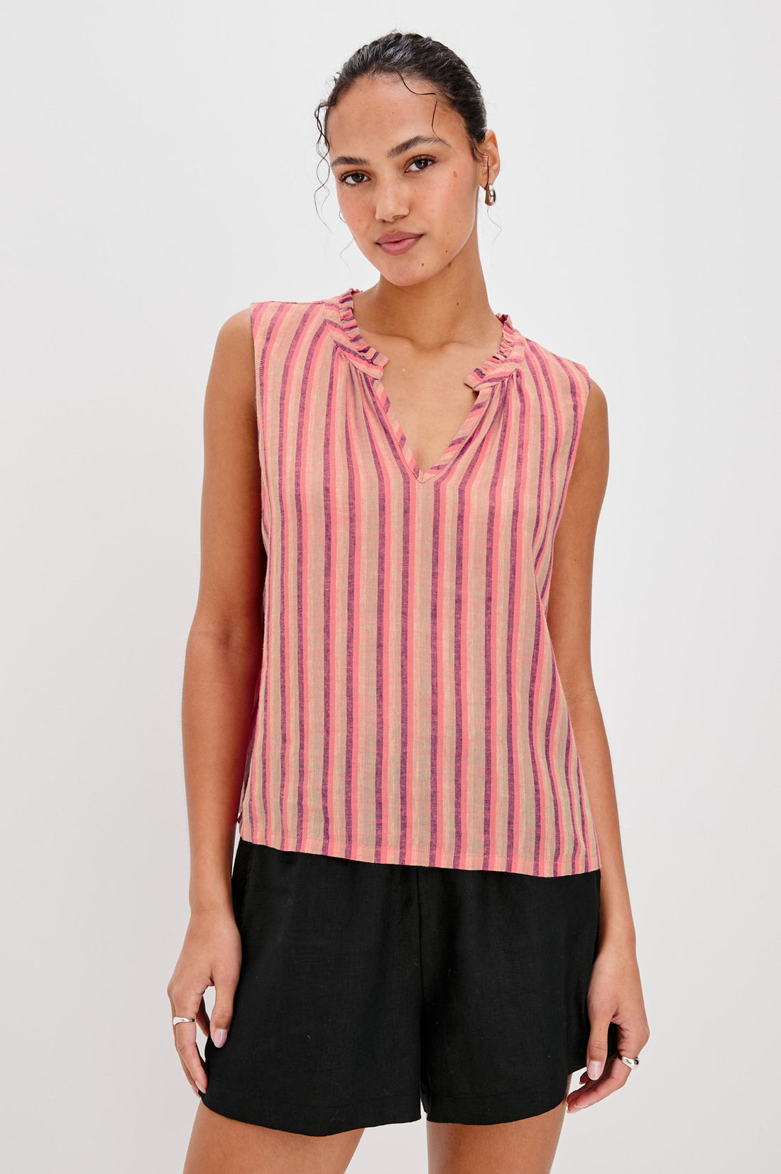 Christy top cabana stripe