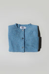 Lambswool crew-neck cardigan black