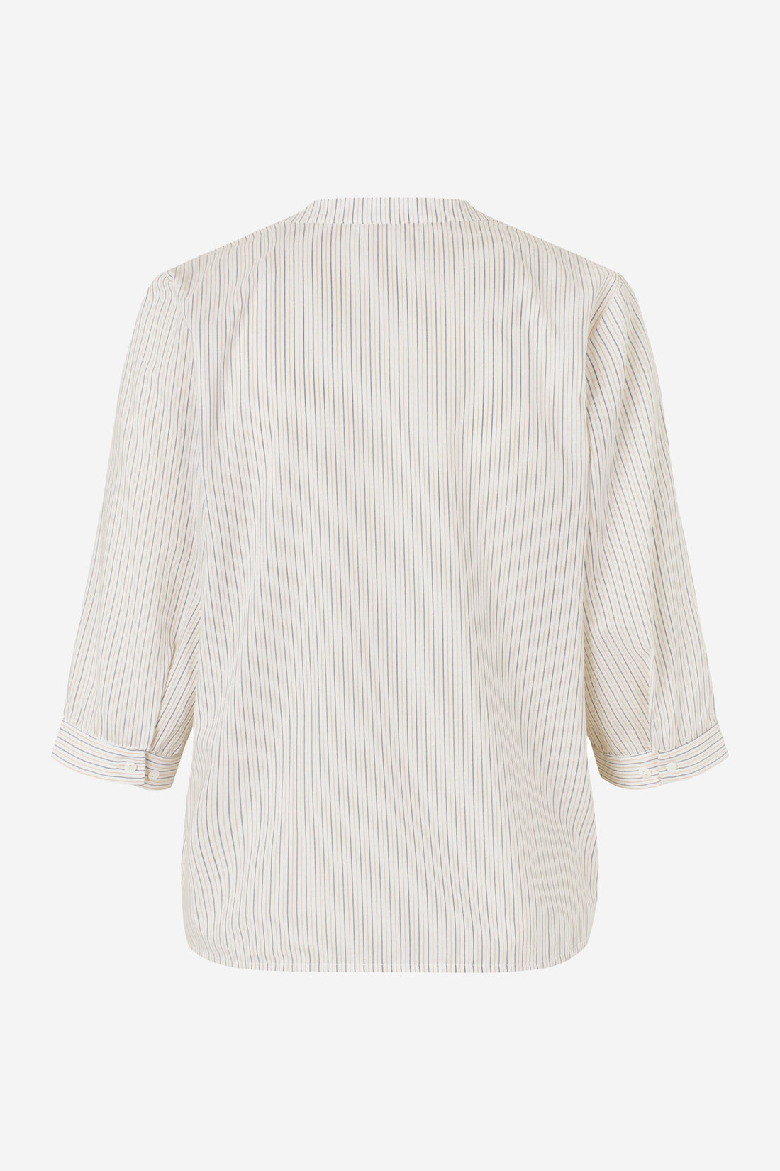 Caroline shirt off-white/ochre/navy stripe