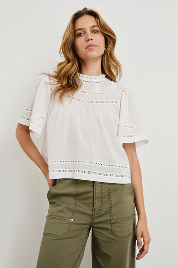 Daisy blouse white