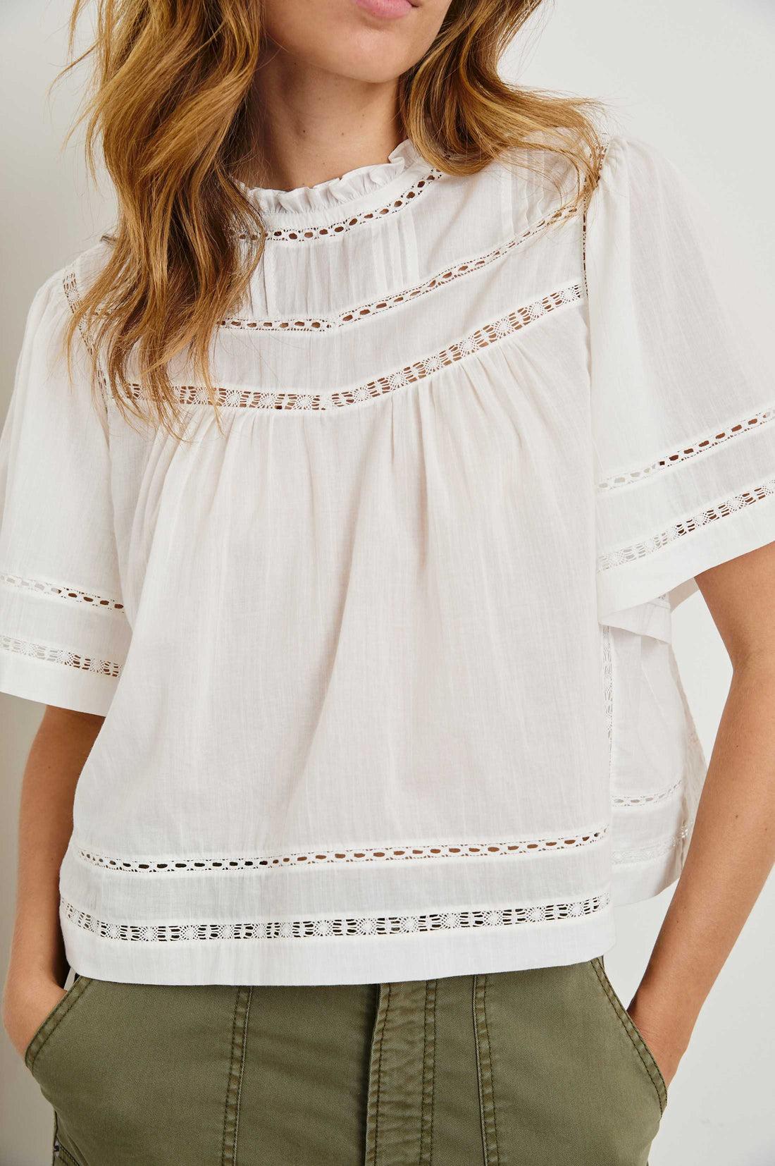 Daisy blouse white