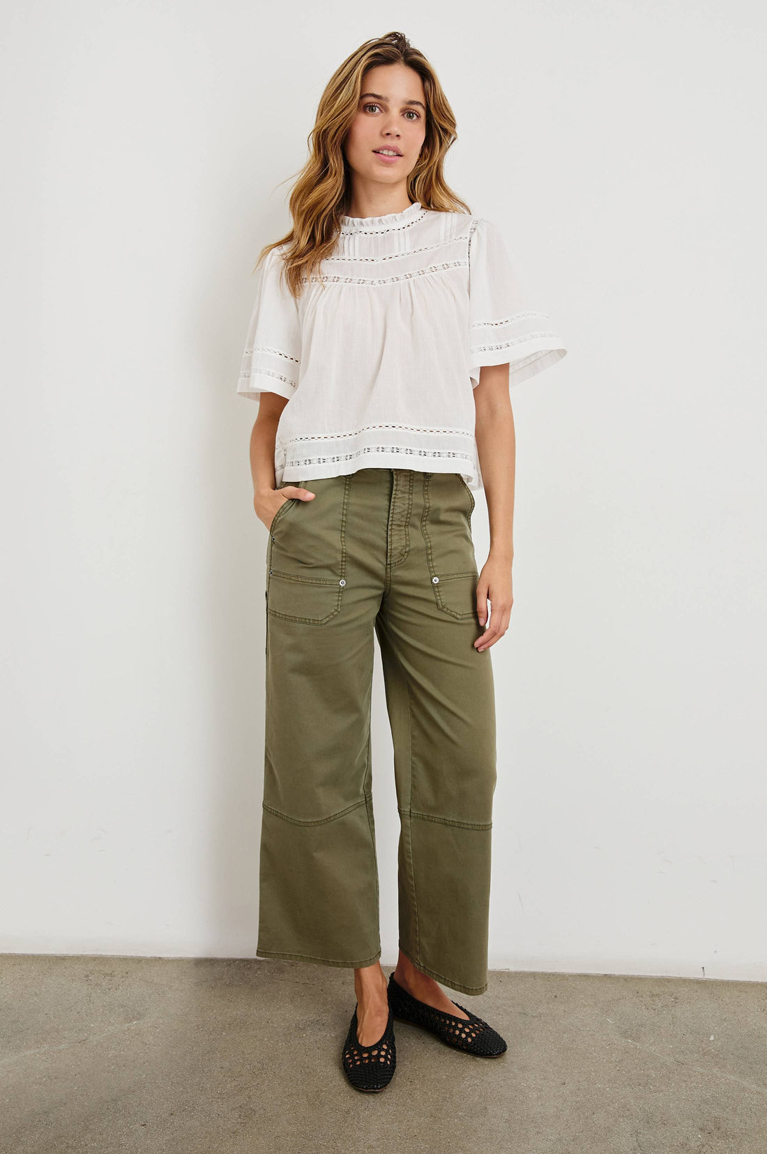 Daisy blouse white