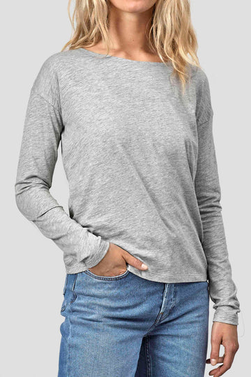 Dorrie long sleeve t-shirt grey melange