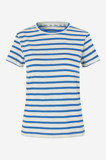 Liu short sleeve t-shirt red/cream stripe