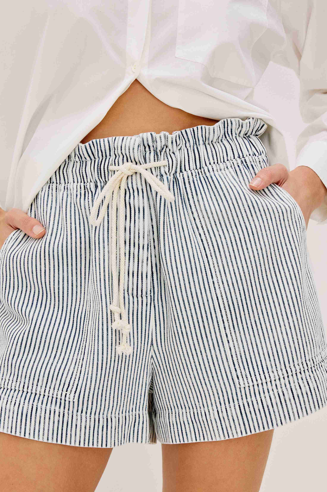 Foster shorts indigo railroad stripe