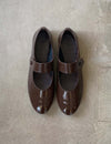 Greta mary janes black patent leather