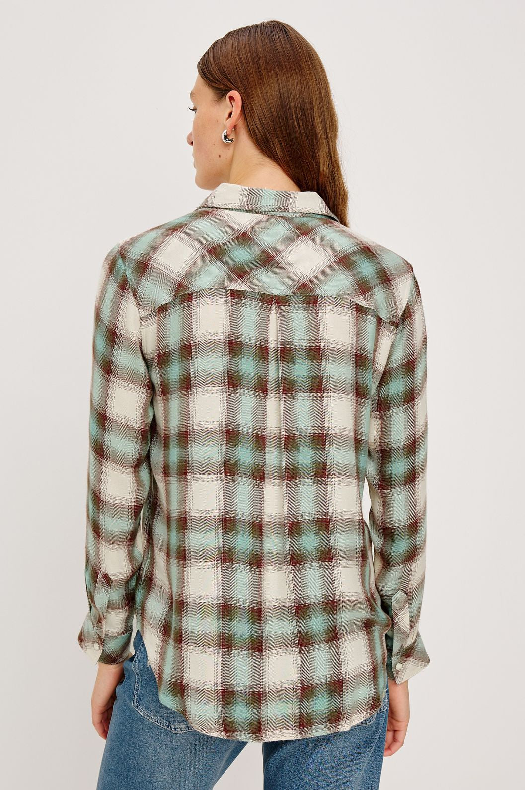 Hunter shirt birch olive teal