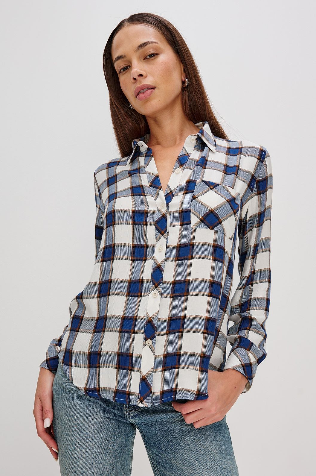 Hunter shirt golden cobalt