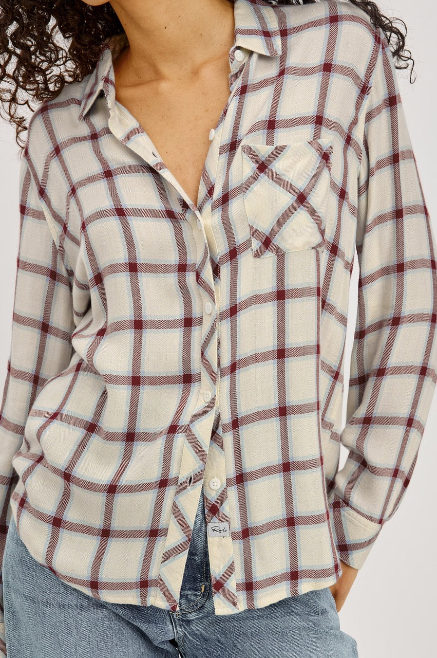 Hunter shirt ivory cardinal