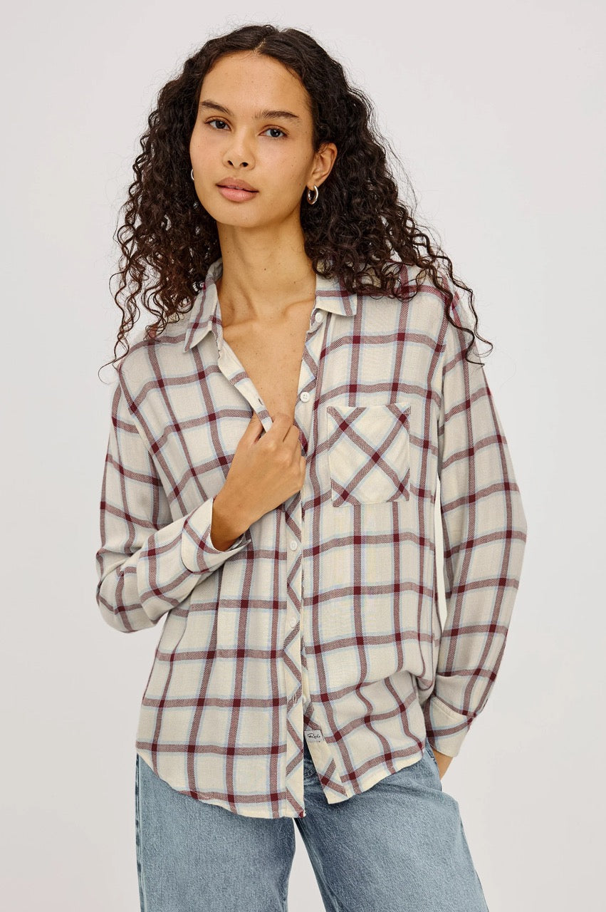 Hunter shirt ivory cardinal