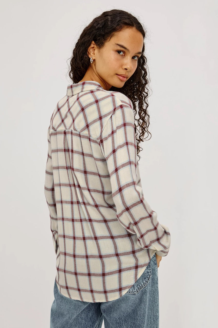 Hunter shirt ivory cardinal