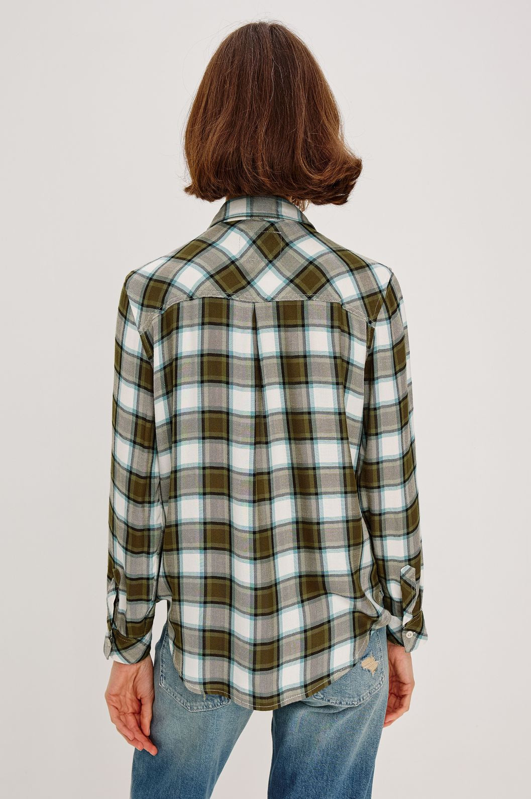 Hunter shirt olive stone blue