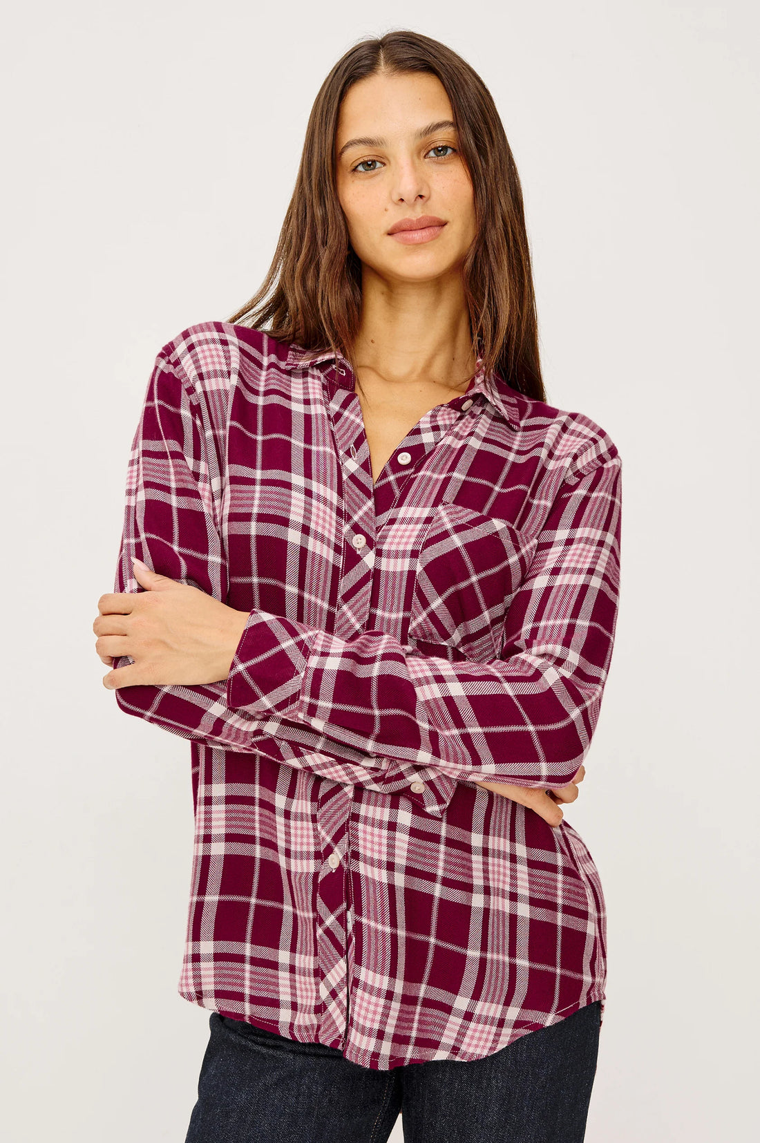 Hunter shirt winterberry