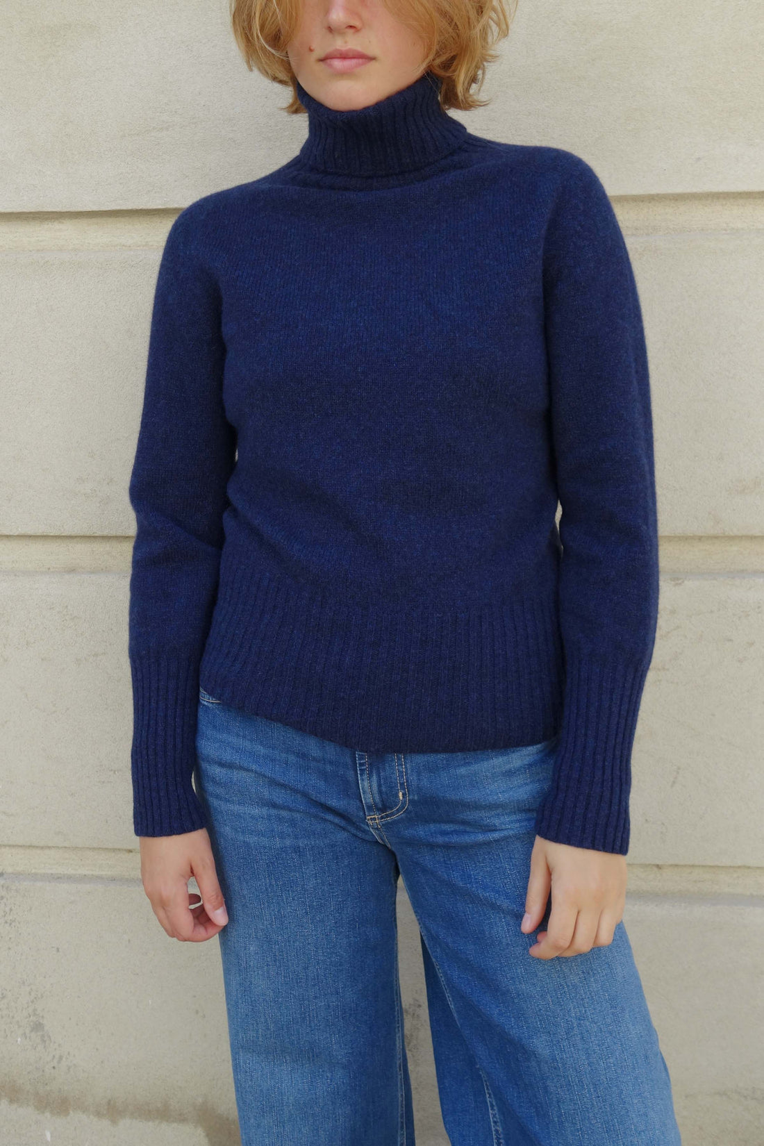 Superfine turtleneck sweater cosmos
