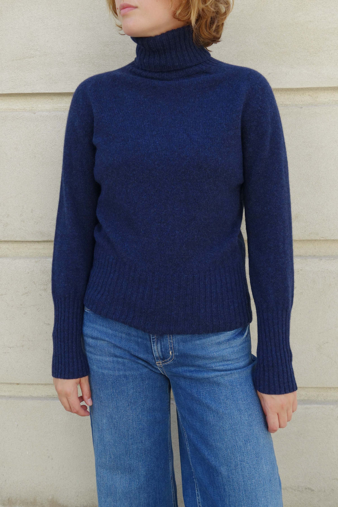 Superfine turtleneck sweater cosmos