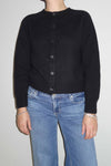 Lambswool crew-neck cardigan wisteria