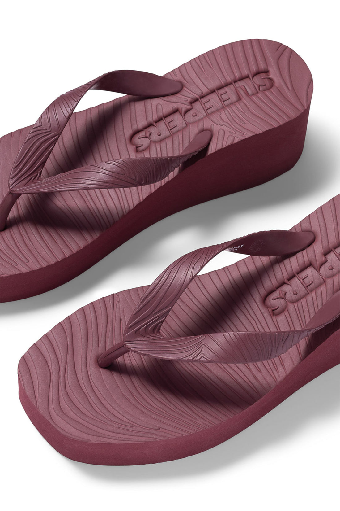 High platform burgundy