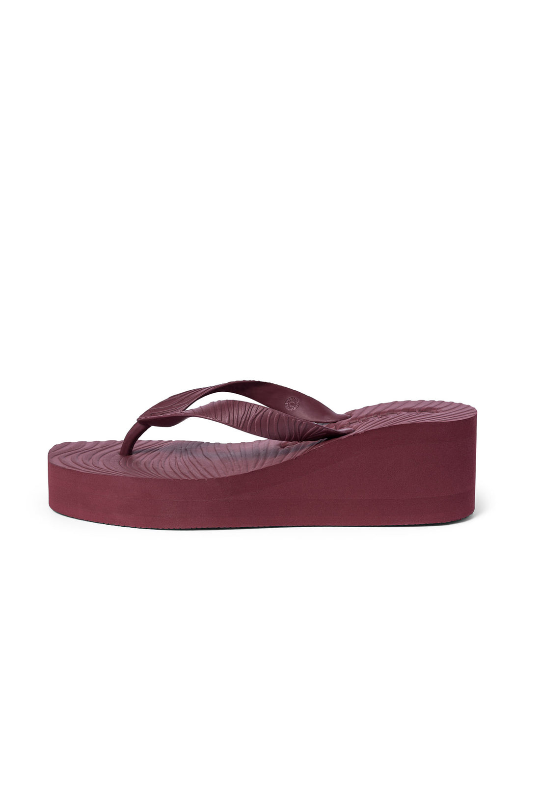 High platform burgundy