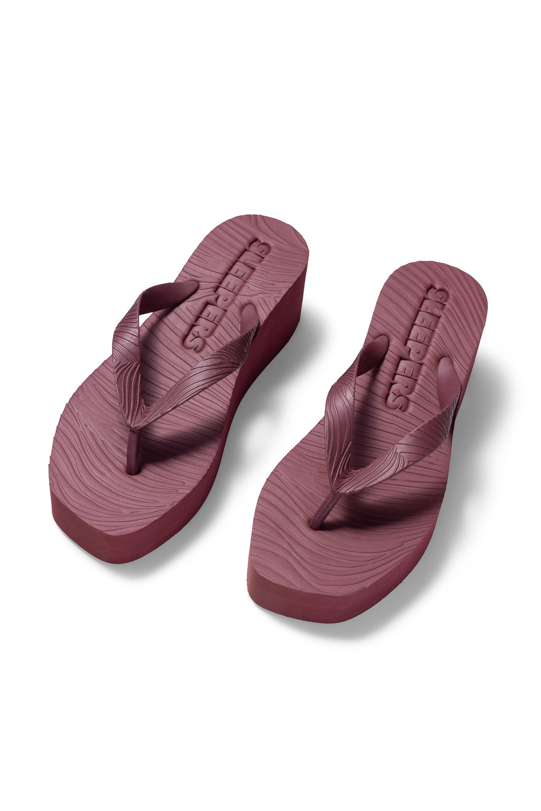 High platform burgundy