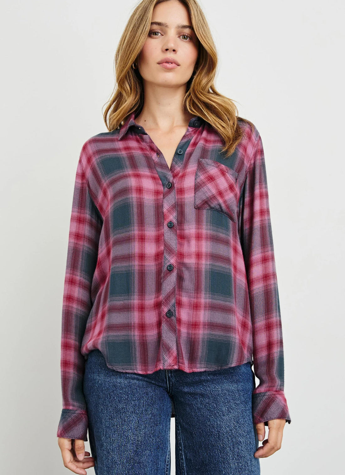 Hunter shirt mauve evergreen