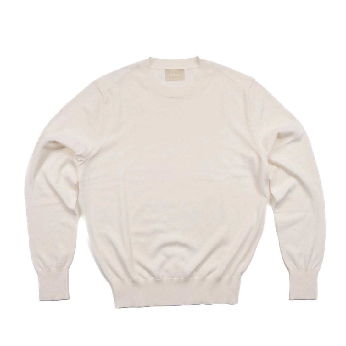 Merino crew-neck sweater off-white
