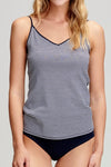 Cotton camisole red/white stripe