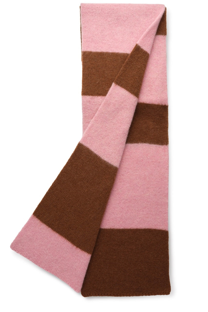Rona scarf light pink/brown