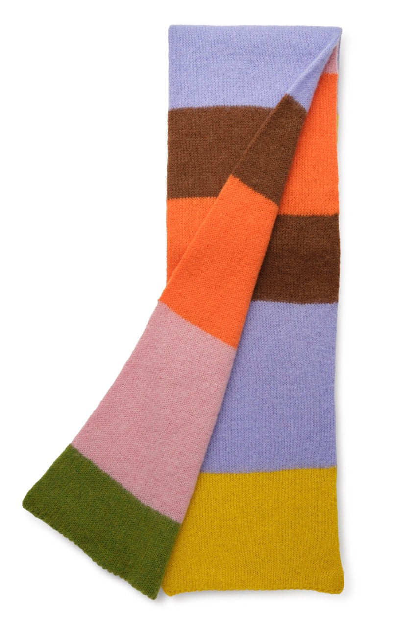 Rona scarf purple/orange multi