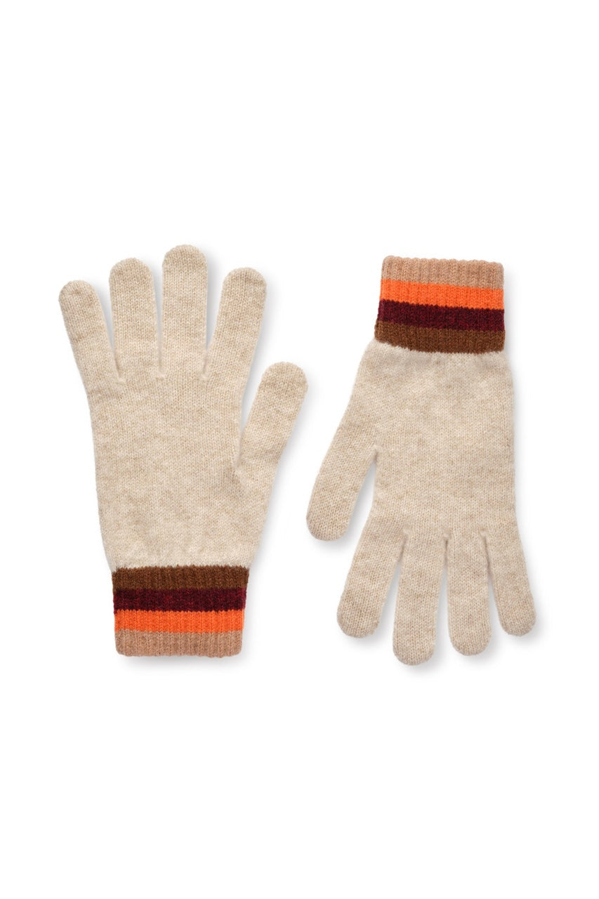 Ranza gloves light beige/multi