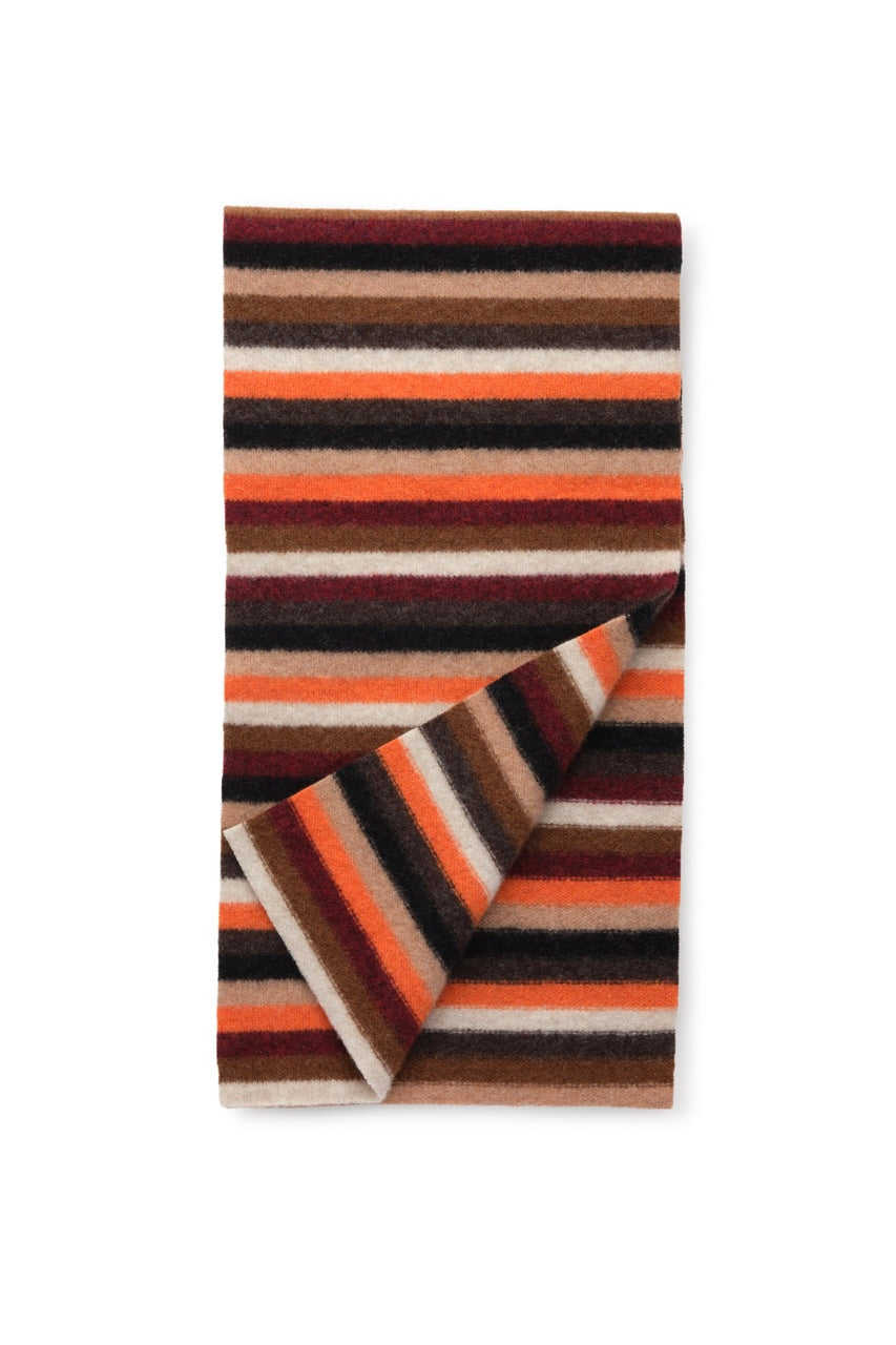 Ranza scarf orange/multi stripe