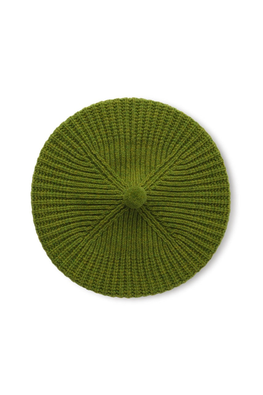 Elie beret moss green