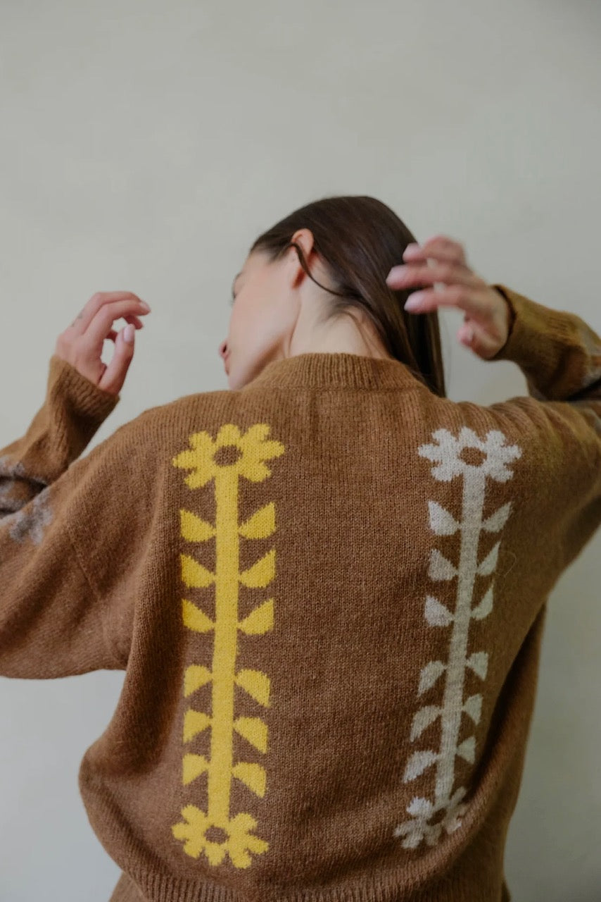 Flower power cardigan bark
