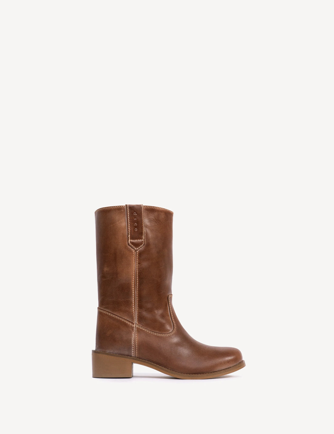 Julia gauco cognac escovado leather