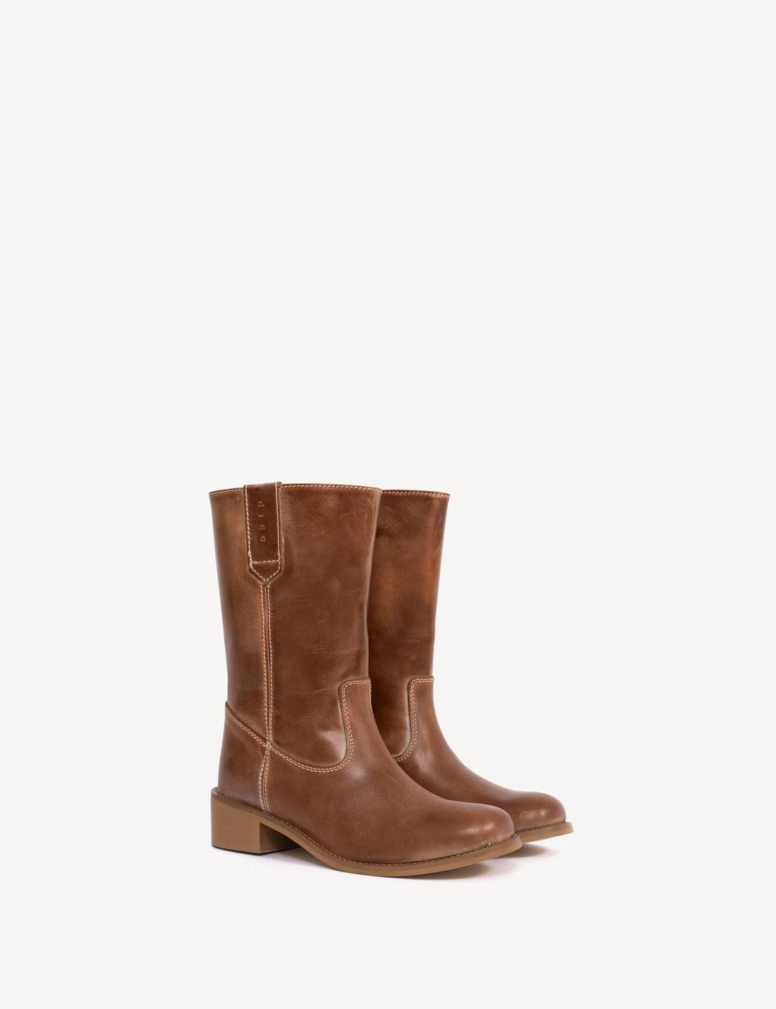 Julia gauco cognac escovado leather