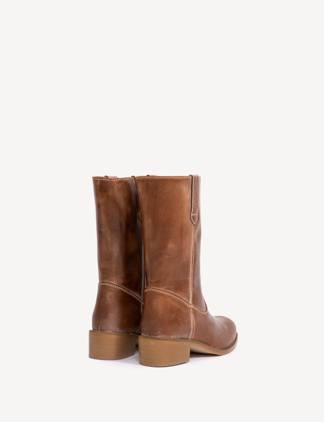 Julia gauco cognac escovado leather