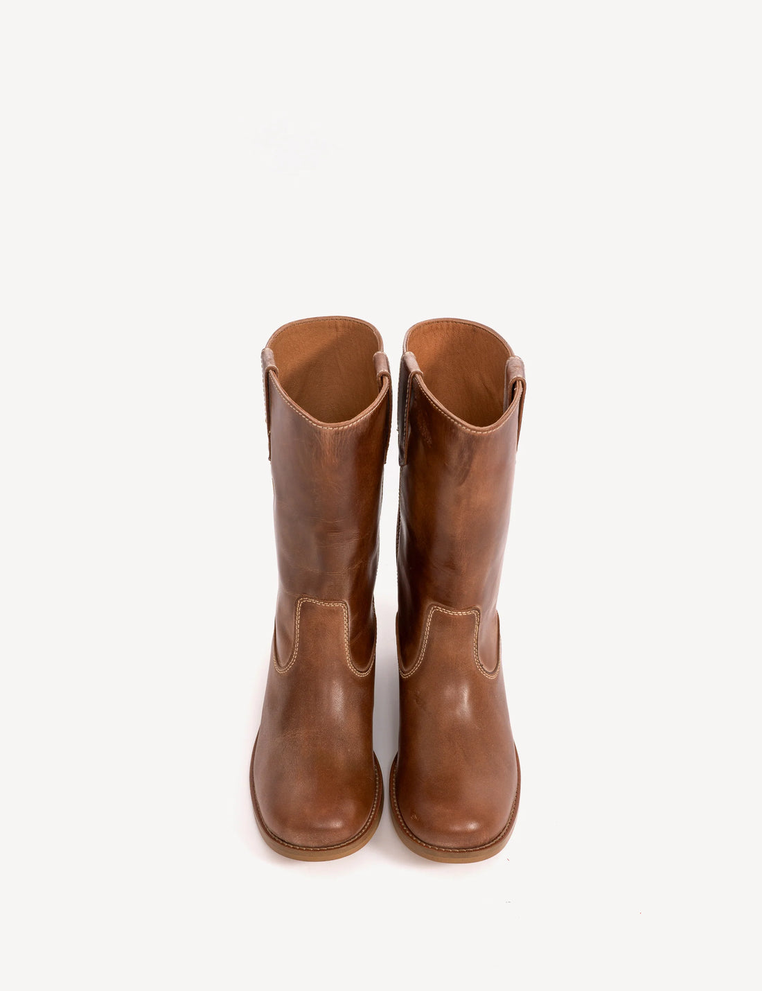 Julia gauco cognac escovado leather