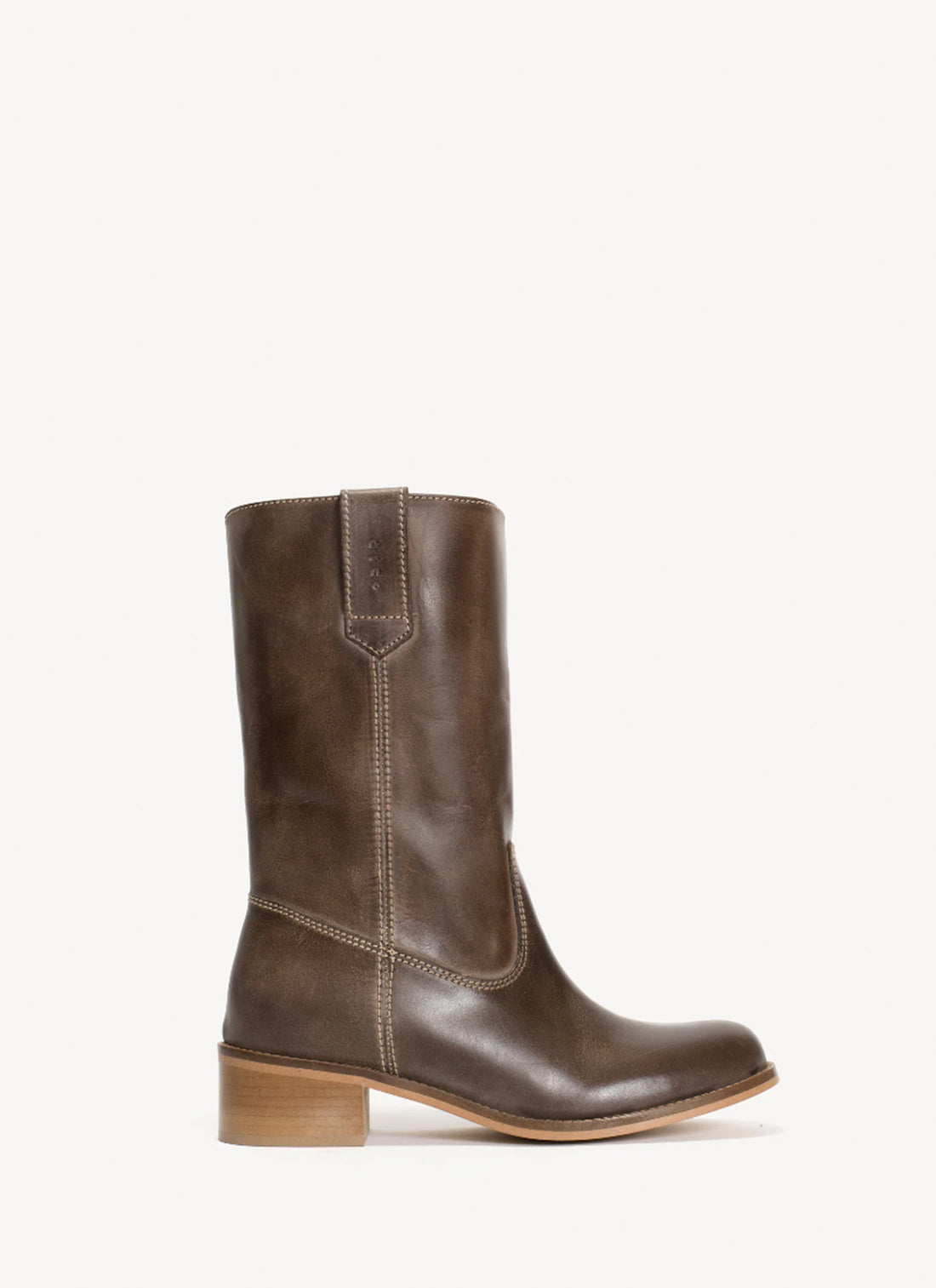 Julia gauco boot brown escovado leather