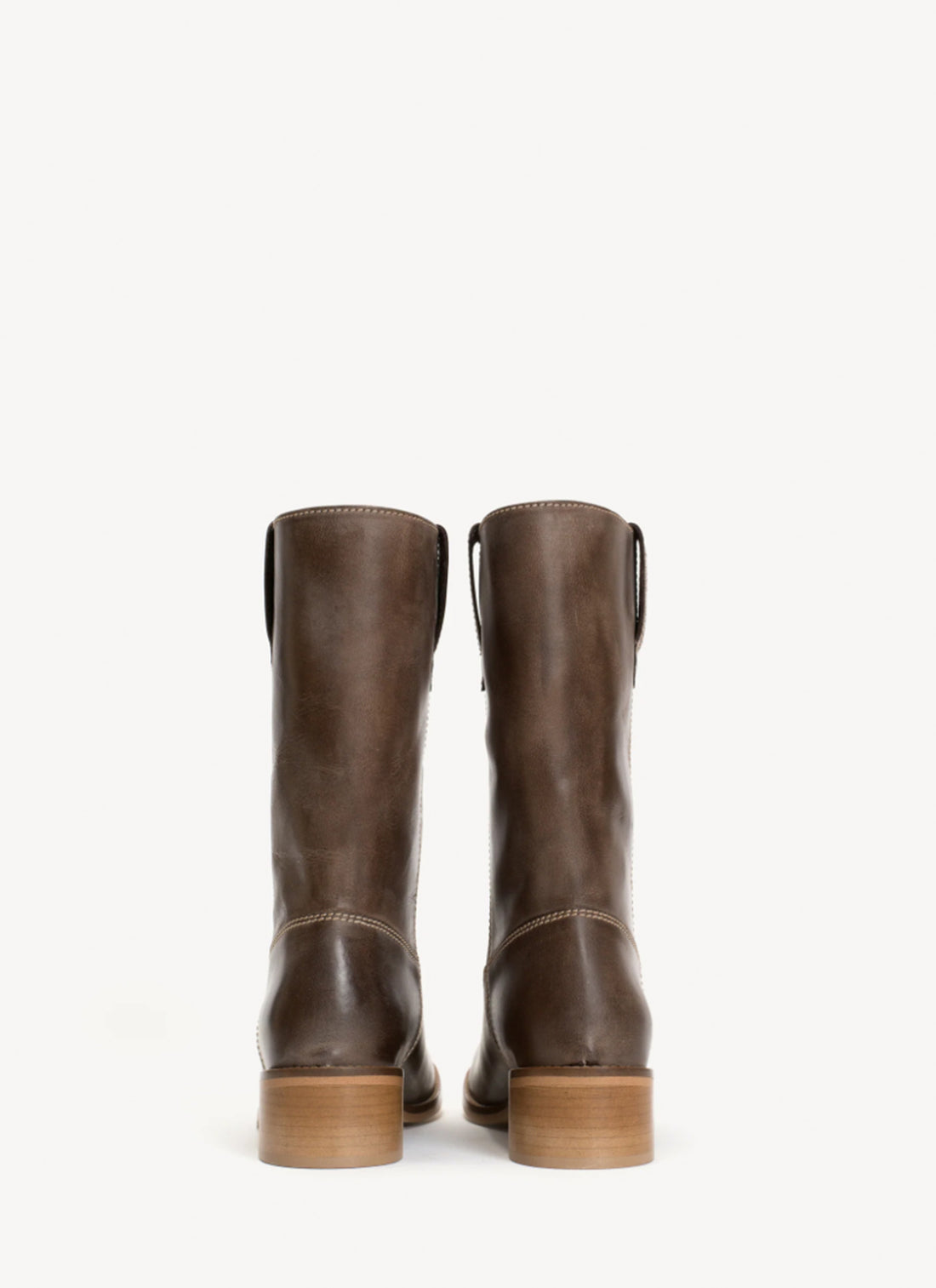 Julia gauco boot brown escovado leather